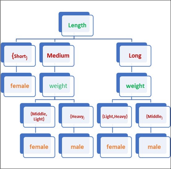 The full decision tree model.
