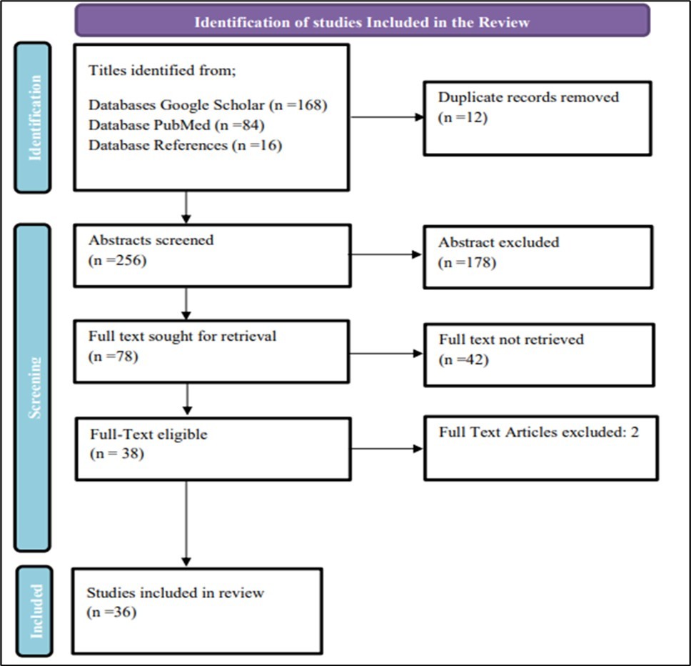 PRISMA Flowchart of Selection of Articles