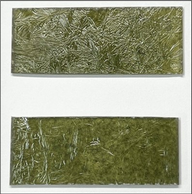 Final specimens of glass-fiber VE composites