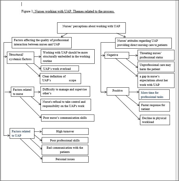 Nurses working with UAP. Themes related to the process.